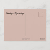 Vintage Wyoming Map Postkarte (Rückseite)