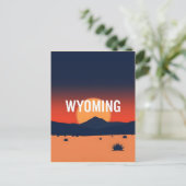 Vintage Wyoming Postkarte (Stehend Vorderseite)