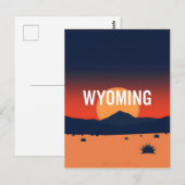 Vintage Wyoming Postkarte (Vorne/Hinten)
