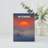 Vintage Wyoming Postkarte (Stehend Vorderseite)