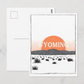 Vintage Wyoming Postkarte (Vorne/Hinten)