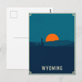 Vintage Wyoming Postkarte (Vorne/Hinten)