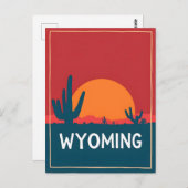 Vintage Wyoming Postkarte (Vorne/Hinten)