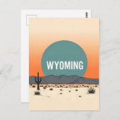 Vintage Wyoming Postkarte (Vorne/Hinten)