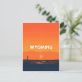 Vintage Wyoming Postkarte (Stehend Vorderseite)