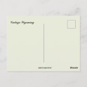 Vintage Wyoming Postkarte (Rückseite)