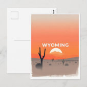 Vintage Wyoming Postkarte (Vorne/Hinten)