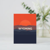 Vintage Wyoming Postkarte (Stehend Vorderseite)