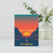 Vintage Wyoming Postkarte (Stehend Vorderseite)