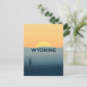 Vintage Wyoming Postkarte (Stehend Vorderseite)