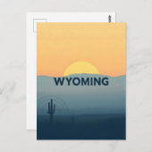 Vintage Wyoming Postkarte (Vorne/Hinten)