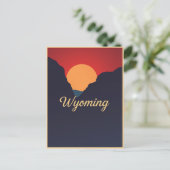 Vintage Wyoming Postkarte (Stehend Vorderseite)