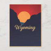Vintage Wyoming Postkarte (Vorderseite)