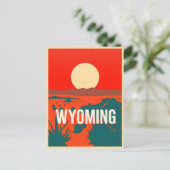Vintage Wyoming Postkarte (Stehend Vorderseite)