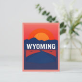 Vintage Wyoming Postkarte (Stehend Vorderseite)