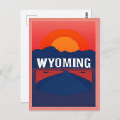 Vintage Wyoming Postkarte (Vorne/Hinten)