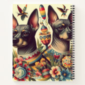 Vintage Xoloitzcuintle Illustration Notizblock (Rückseite)