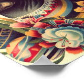 Vintage Xoloitzcuintle Illustration Poster (Ecke)