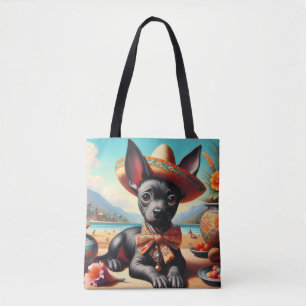 Vintage Xoloitzcuintle Tasche