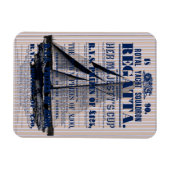 Vintage Yacht Regatta-Werbung Magnet (Horizontal)