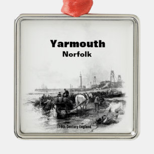 Vintage Yarmouth Norfolk England Ornament Aus Metall