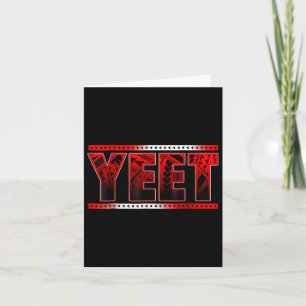 Vintage Yeet Funny Sprichwort Meme for Men Women B Karte
