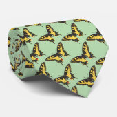 Vintage Yellow Butterfly Krawatte (Gerollt)