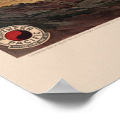 Vintage Yellowstone-Abbildung Poster (Ecke)