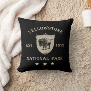 Vintage Yellowstone Nationalpark Kissen