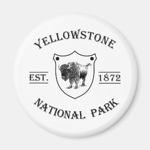 Vintage Yellowstone Nationalpark Magnet