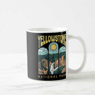 Vintage Yellowstone Nationalpark Wandern Camping T Kaffeetasse