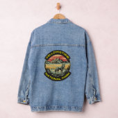 Vintage Yellowstone Nationalpark Wolkenkratzer Jeansjacke (Hangar)