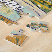 Vintage Yellowstone Old Faithful Van Gogh Style Puzzle (Seite)