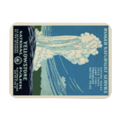 Vintage Yellowstone Park Plakat Magnet (Horizontal)