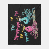 Vintage Yip-Yips Fleecedecke (Vorderseite)
