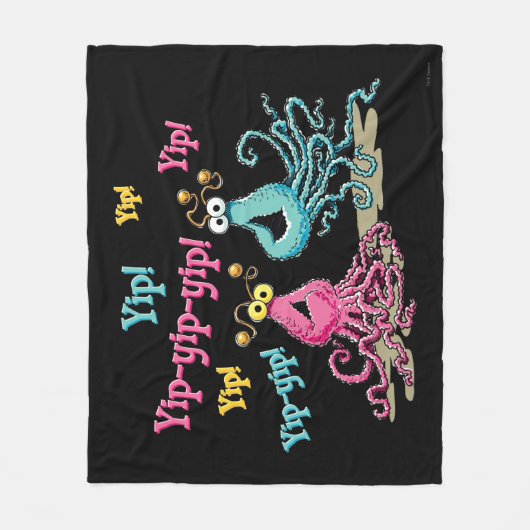 Vintage Yip-Yips Fleecedecke (Vorderseite)