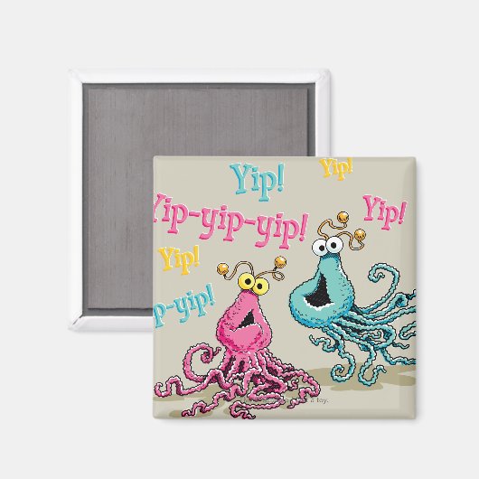 Vintage Yip-Yips Magnet (Vorderseite/Rückseite)