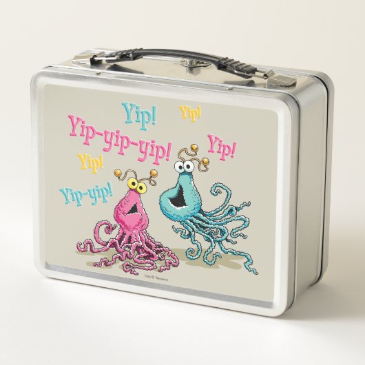 Vintage Yip-Yips Metall Lunch Box (Rückseite)