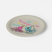 Vintage Yip-Yips Pappteller (Schrägansicht)