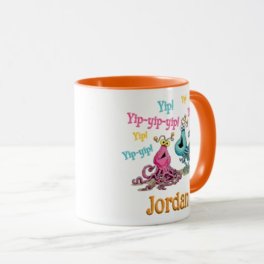 Vintage Yip-Yips Tasse (VorderseiteRechts)