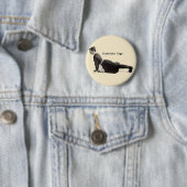 Vintage Yoga-Frau bis Hund Antike Button (Beispiel)