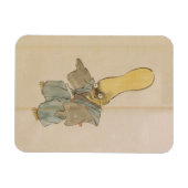 Vintage-Yokai-Schwertkämpfer Magnet (Horizontal)