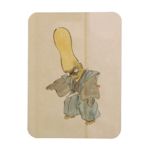 Vintage-Yokai-Schwertkämpfer Magnet