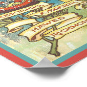 Vintage Yorkshire Railroad Reiseführer Poster (Ecke)