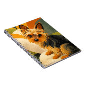 Vintage-Yorkshire-Terrier-Kunst Notizblock (Rechte Seite)