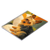 Vintage-Yorkshire-Terrier-Kunst Notizblock (Linke Seite)