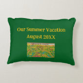 Vintage Yosemite-Karte Dekokissen (Rückseite)