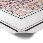 Vintage Yosemite National Park Map 1934 Poster (Ecke)