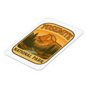Vintage Yosemite National Park Retro Half Dome Magnet (Linke Seite)