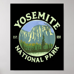 Vintage Yosemite Nationalpark Ca Kalifornien Wande Poster